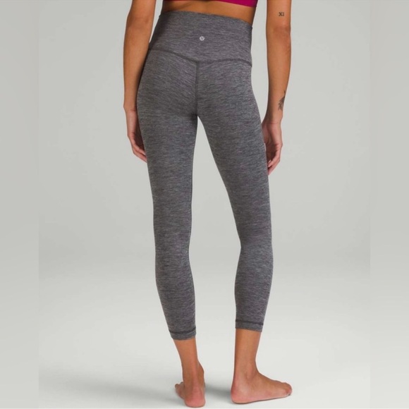 Lululemon Align High-Rise Pant 25" Heathered Graphite Grey - Picture 2 of 11